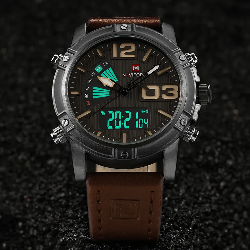 Montre Naviforce Hommes DUAL Affichage Sport Fashion